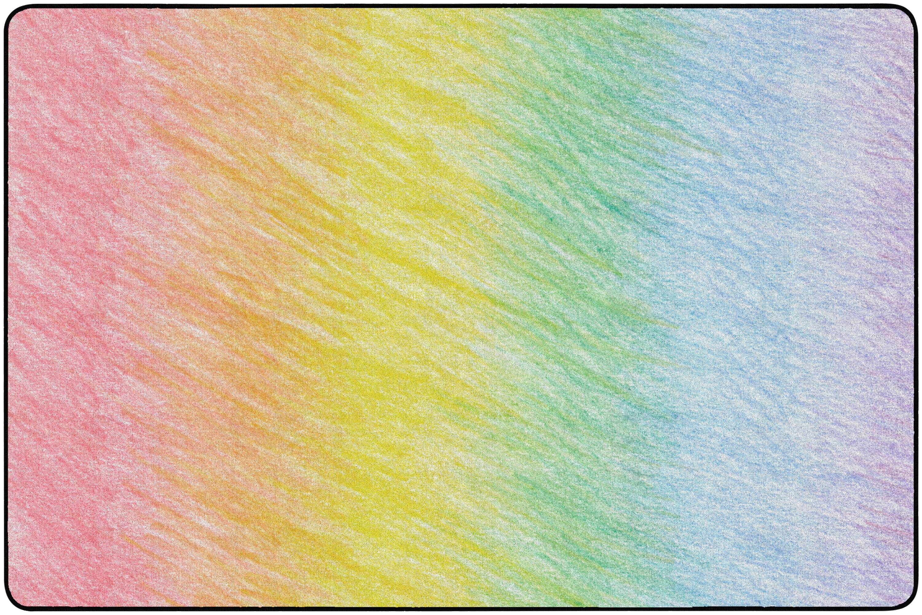 Childcraft ABC Furnishings Ombre Stripe Carpet, Rectangle 4002064